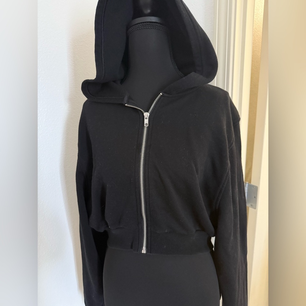 ALO Yoga Black Zip-Up Hoodie